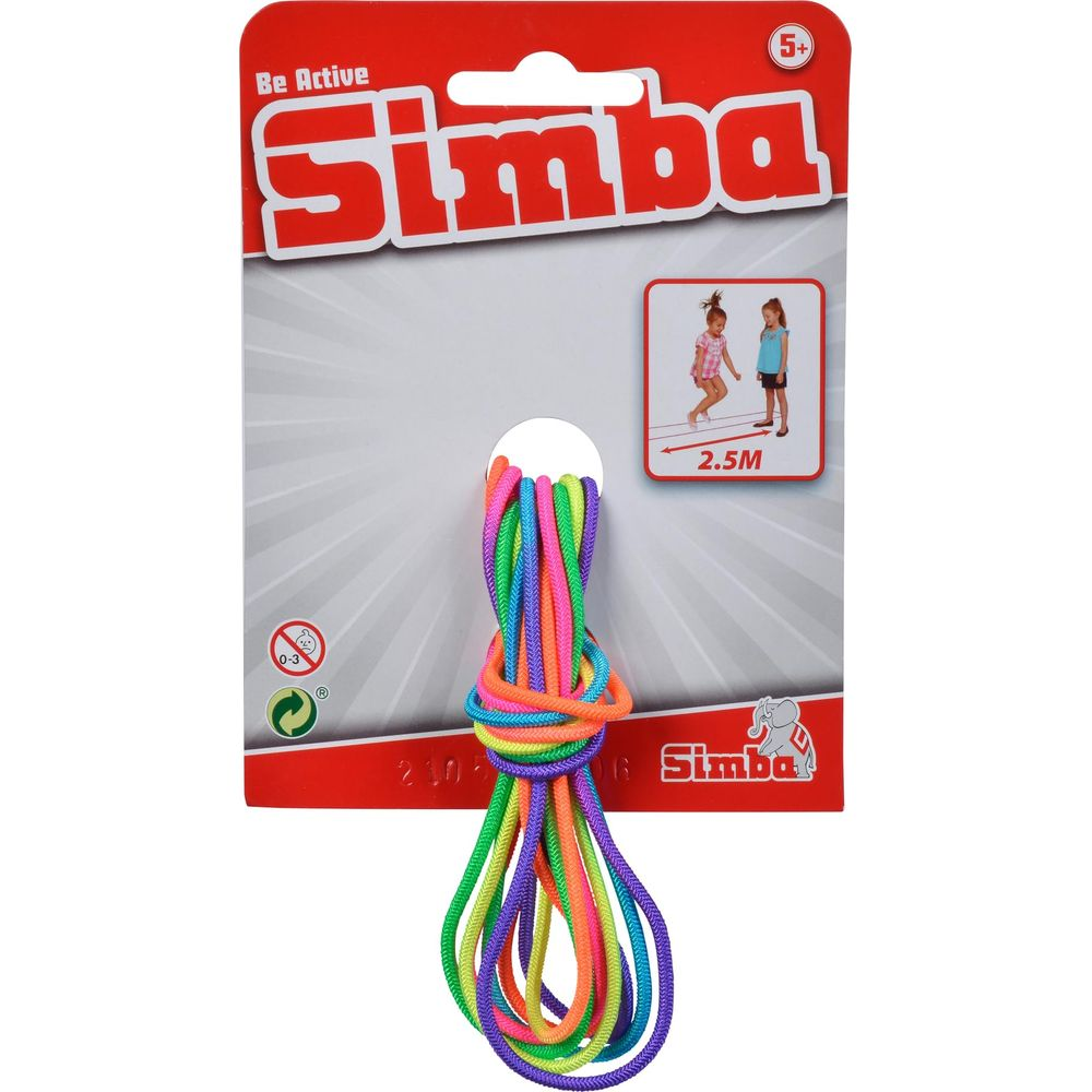 Corda per saltare Simba colorata, lunga 2,5m, per bambini dai 5 anni.