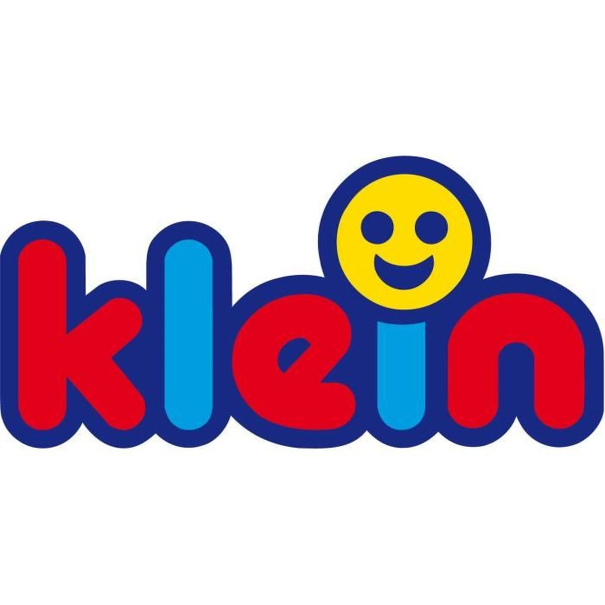Logo Klein z uśmiechniętą twarzą.