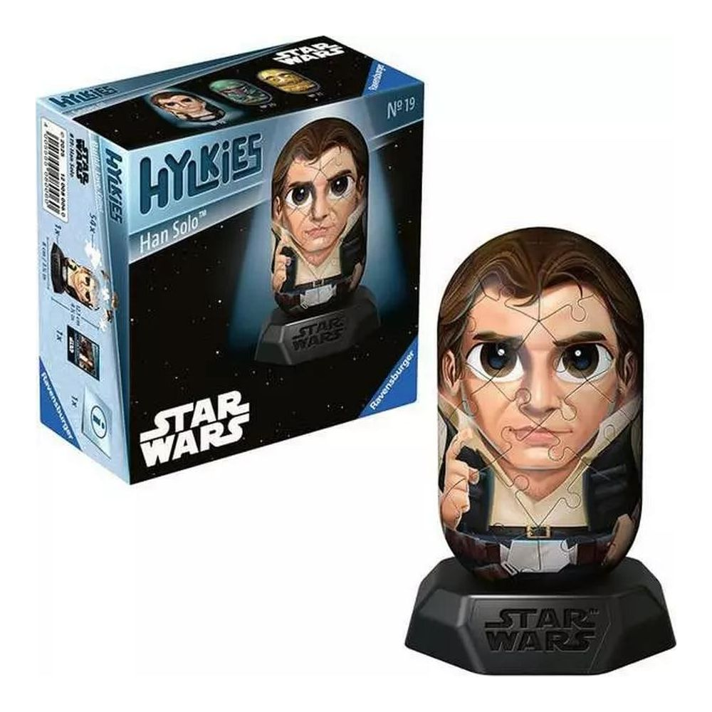 Puzzle Ravensburger "Star Wars" Hykies Han Solo con scatola.