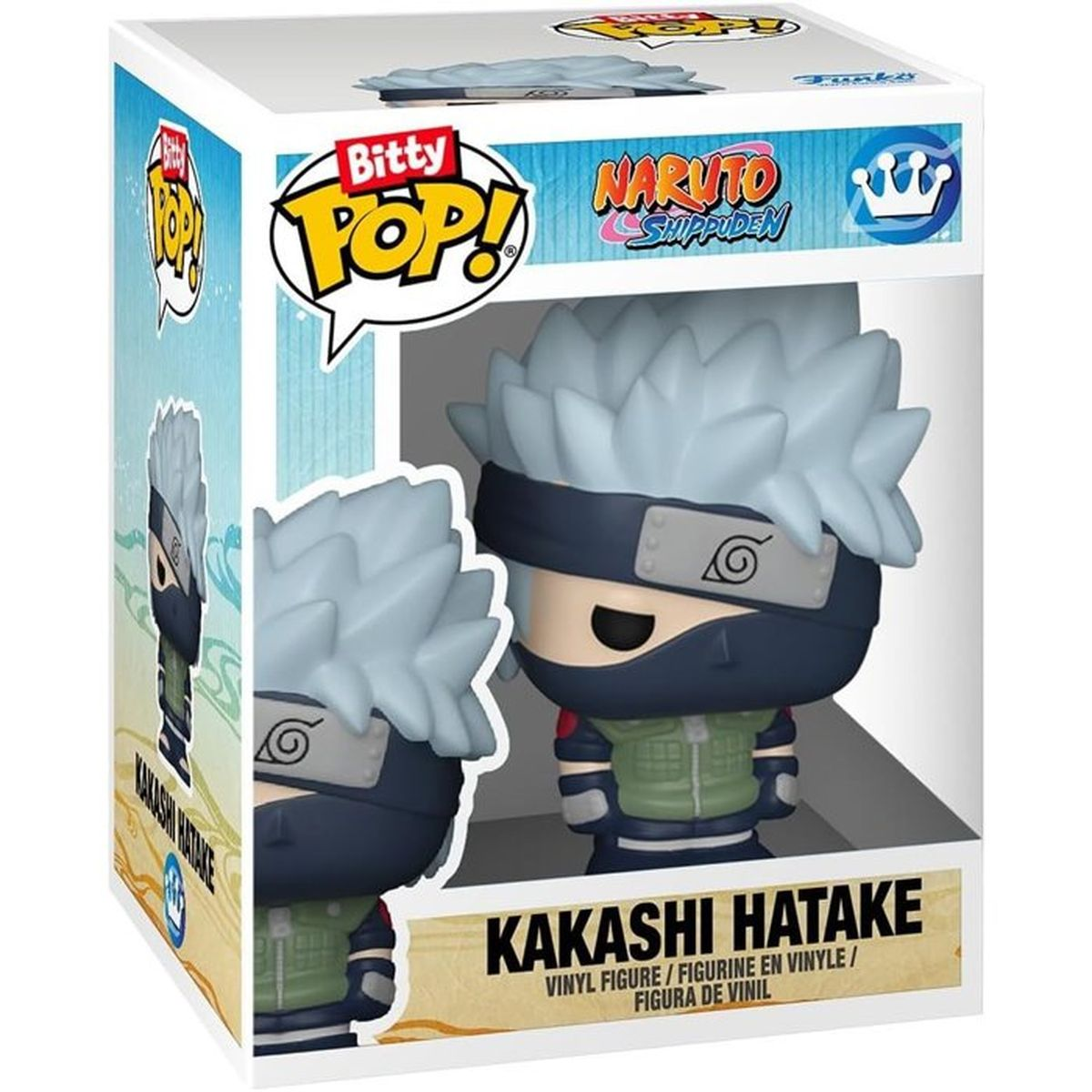 Figura Pop! de Kakashi Hatake de Naruto Shippuden en su caja.