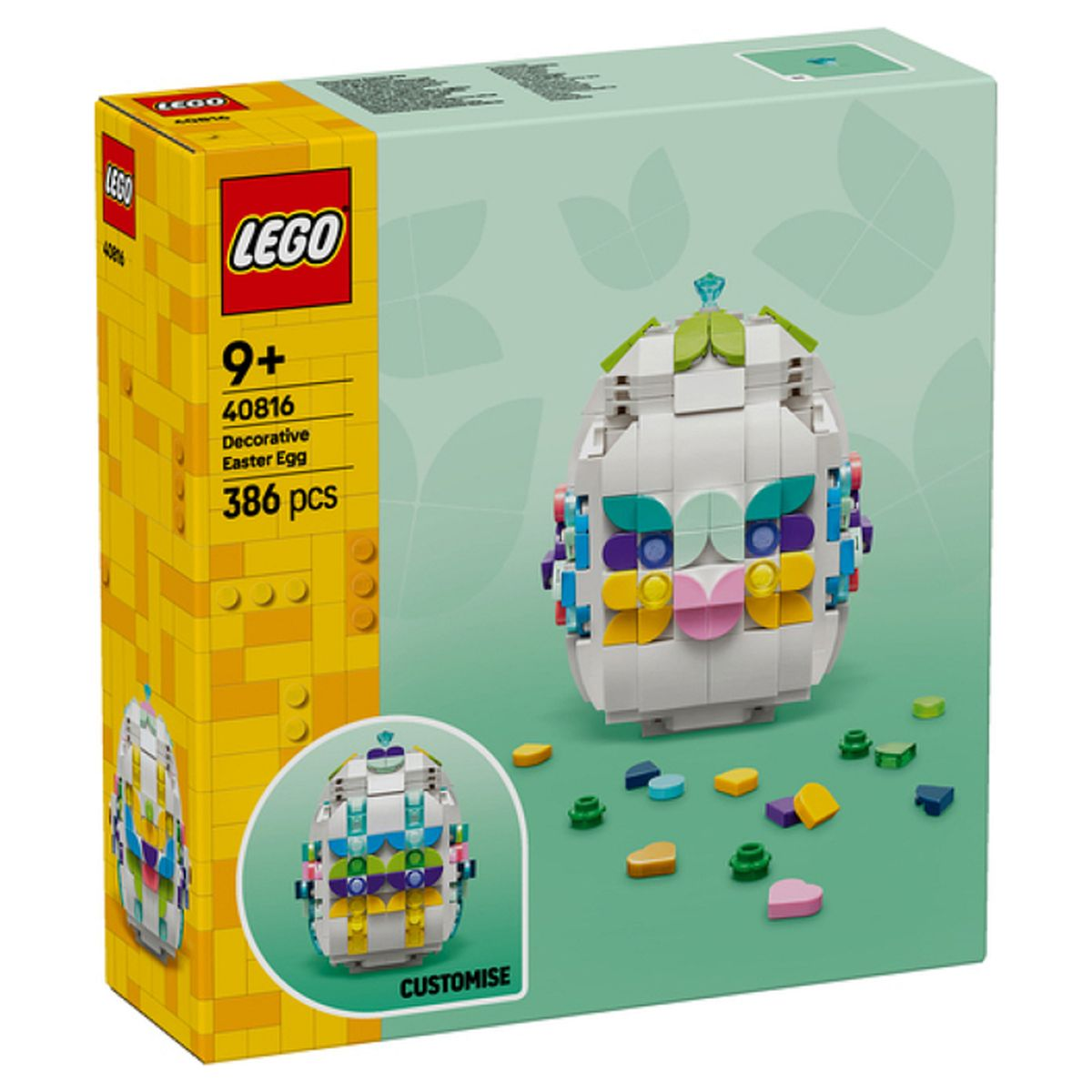 LEGO Dekoratif Paskalya Yumurtası seti, 386 parça, 9+ yaş.