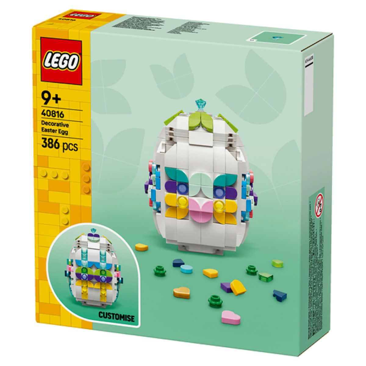 LEGO Dekoratif Paskalya Yumurtası seti, 386 parça, 9+ yaş.