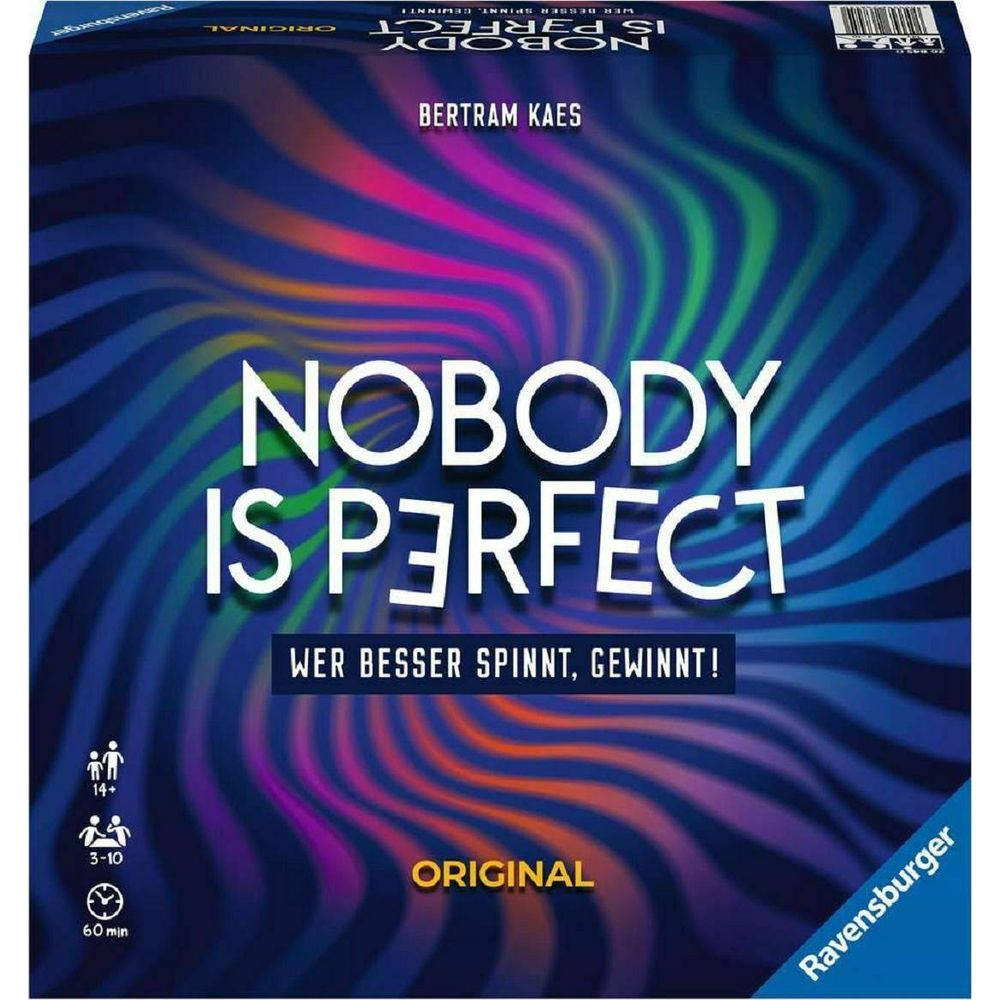 Copertina del gioco da tavolo 'Nobody is Perfect' di Ravensburger.