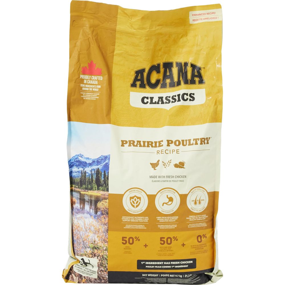 Worek karmy dla psów ACANA CLASSICS Prairie Poultry, 9.7kg.