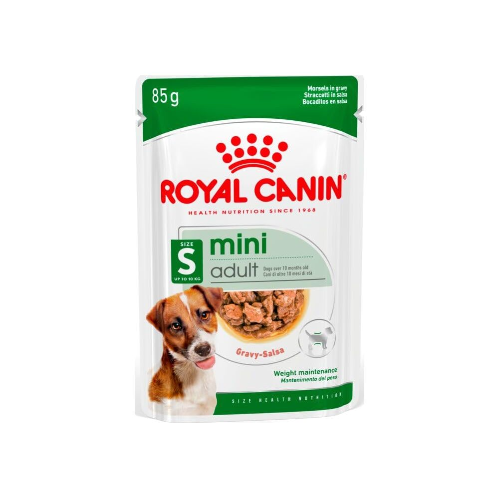 Saszetka karmy dla psów Royal Canin: Mini Adult, 85g, Gravy-Salsa.