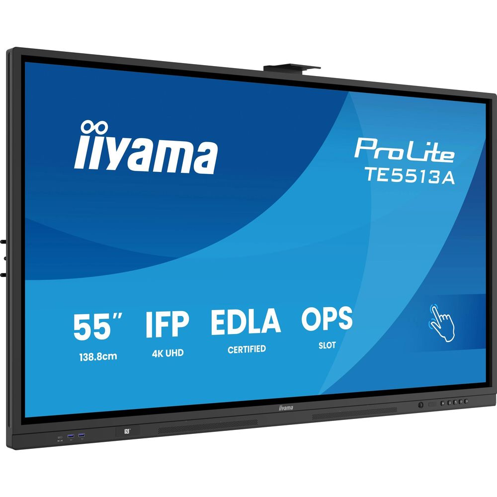 55-calowy ekran dotykowy Iiyama z oznaczeniem ProLite TE5513A.