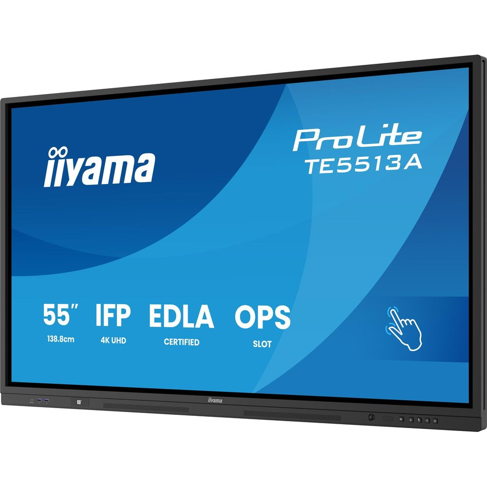 55-calowy monitor iiyama wyświetla tekst ProLite TE5513A.