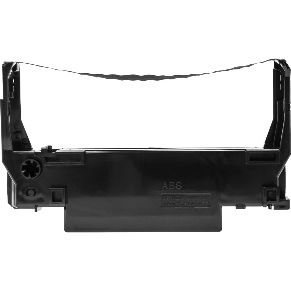 Cartuccia nastro inchiostro nero con marchio ABS e scritta Epson ERC-38.