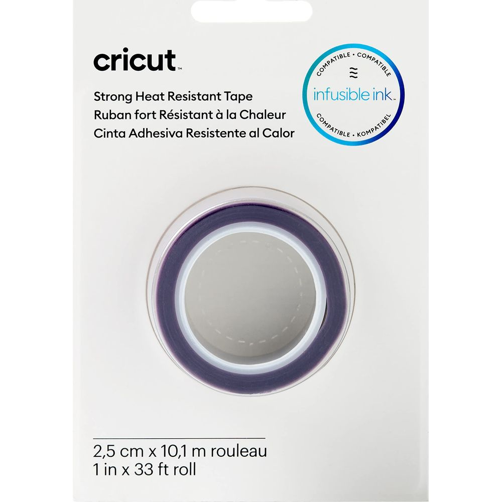 Nastro Cricut: Resistente al calore, viola, rotolo da 2,5 cm x 10,1 m.