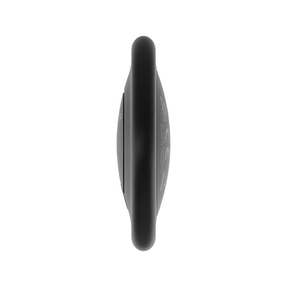 A black, sleek device with FCC and CE markings and text stating "Made in China".