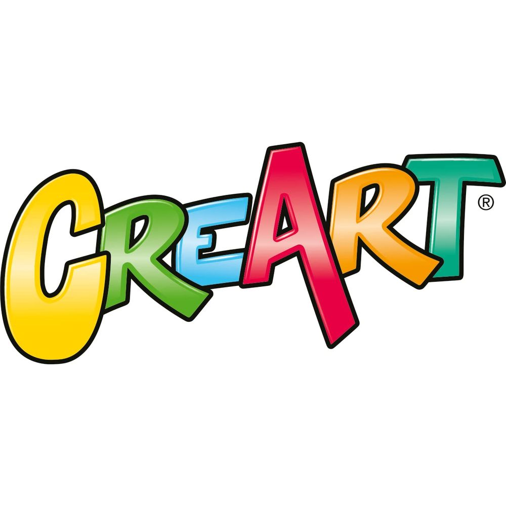 Logo colorido con las letras CREART en diferentes colores.
