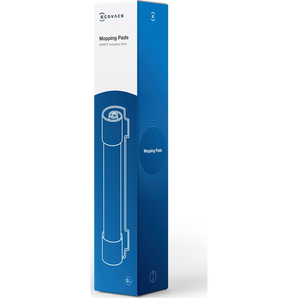 ECOVACS Mopping Pads WINBOT Accessory Pack, niebieskie opakowanie.