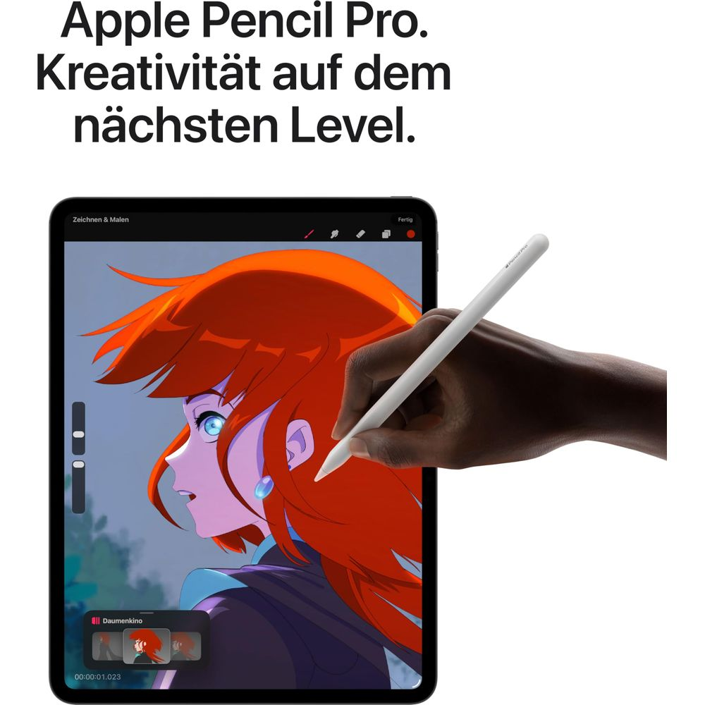 Apple Pencil Pro służy do tworzenia cyfrowych dzieł sztuki na tablecie.