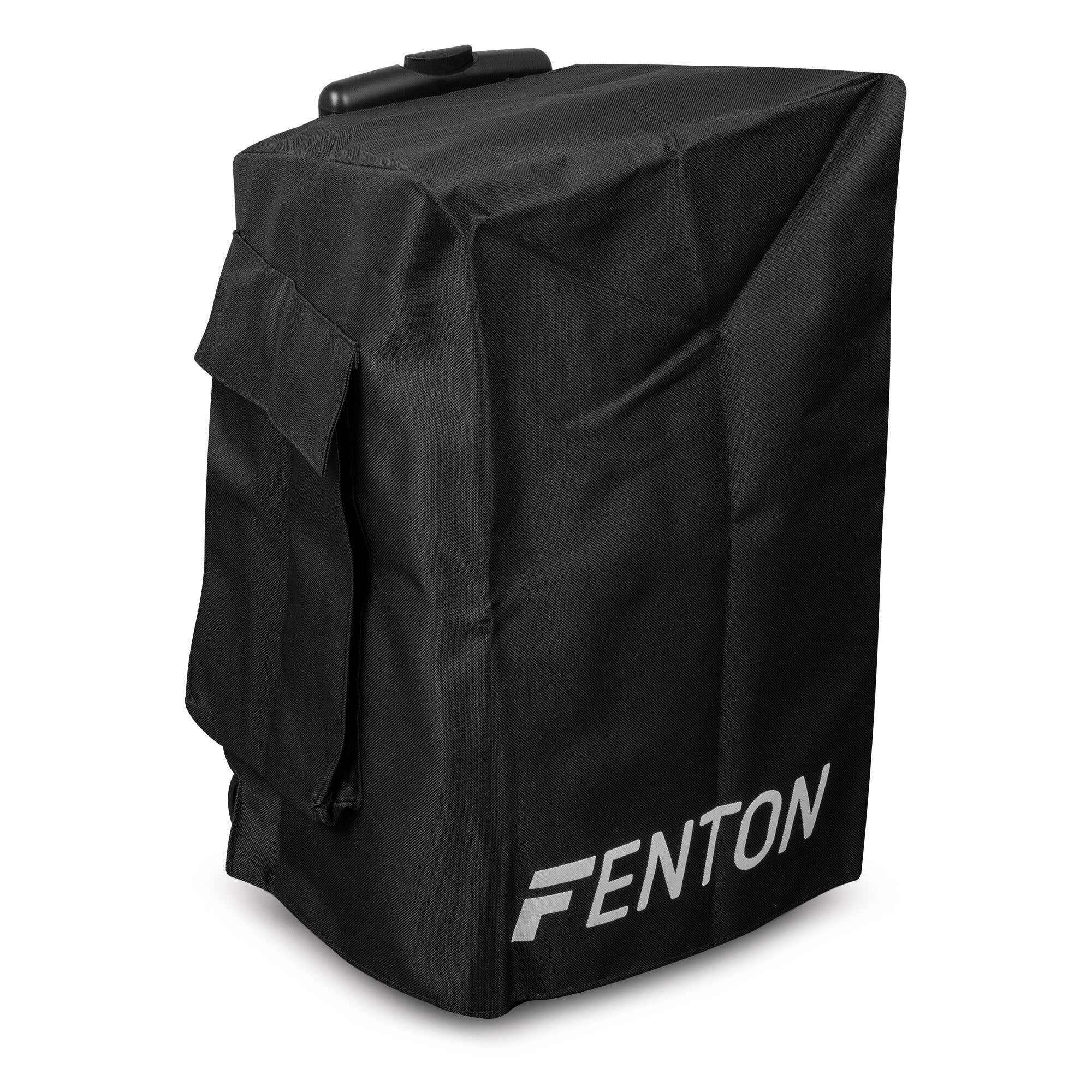 Funda protectora negra con logo FENTON blanco, sobre fondo blanco.