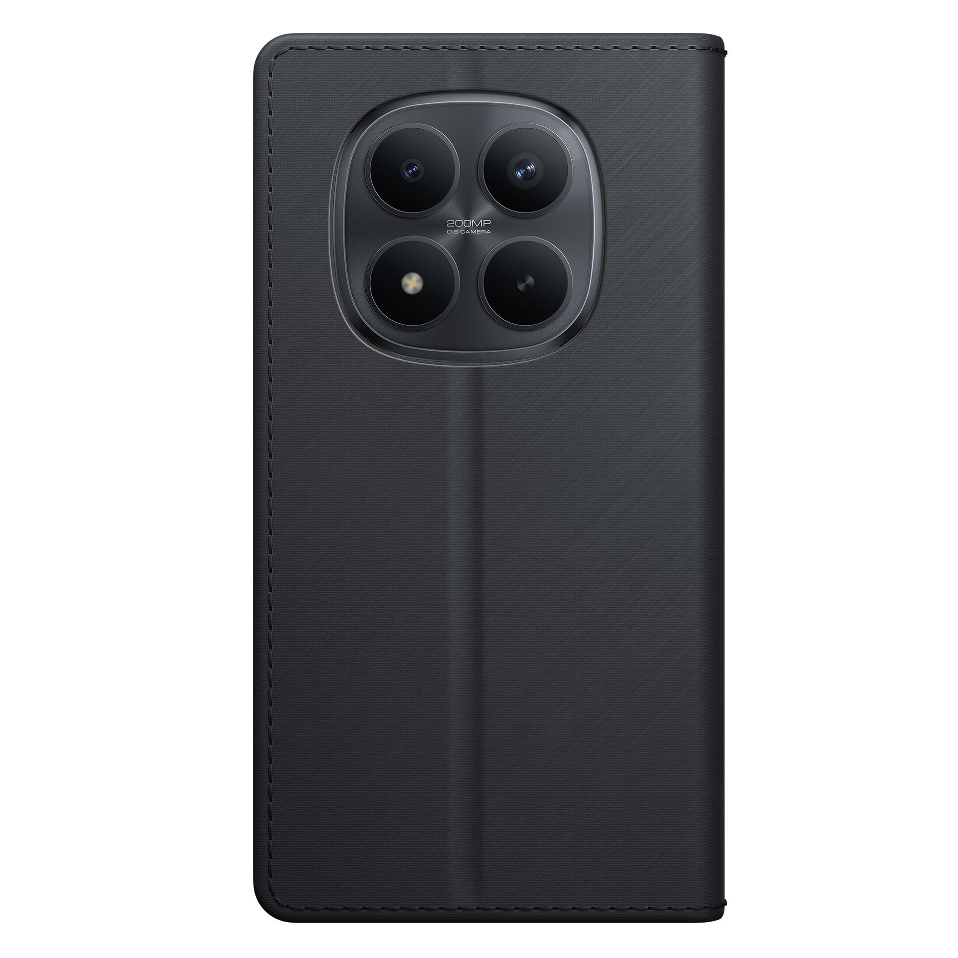Czarna obudowa telefonu z czterema aparatami i napisem 200MP OIS camera.