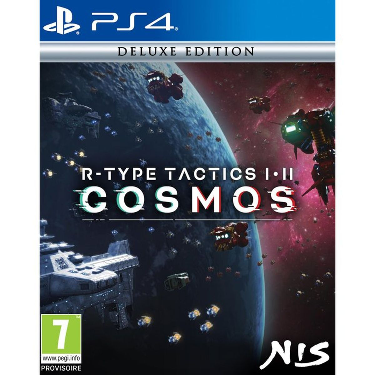 Copertina gioco PS4: astronavi e un pianeta in battaglia cosmica. Edizione Deluxe.