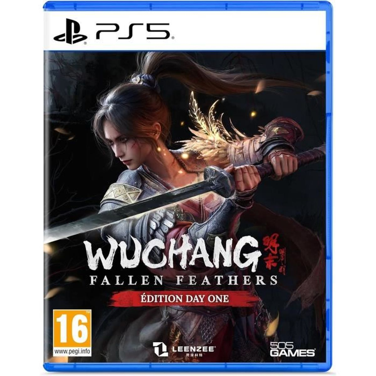 Una donna con spada, copertina gioco PS5, "Wuchang: Fallen Feathers".