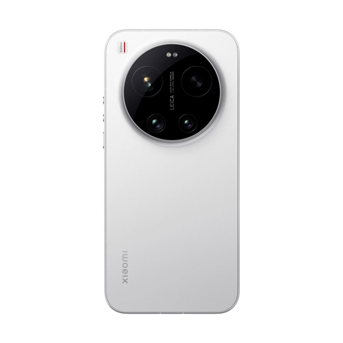 Biały smartfon z dużym, okrągłym modułem aparatu z tyłu.