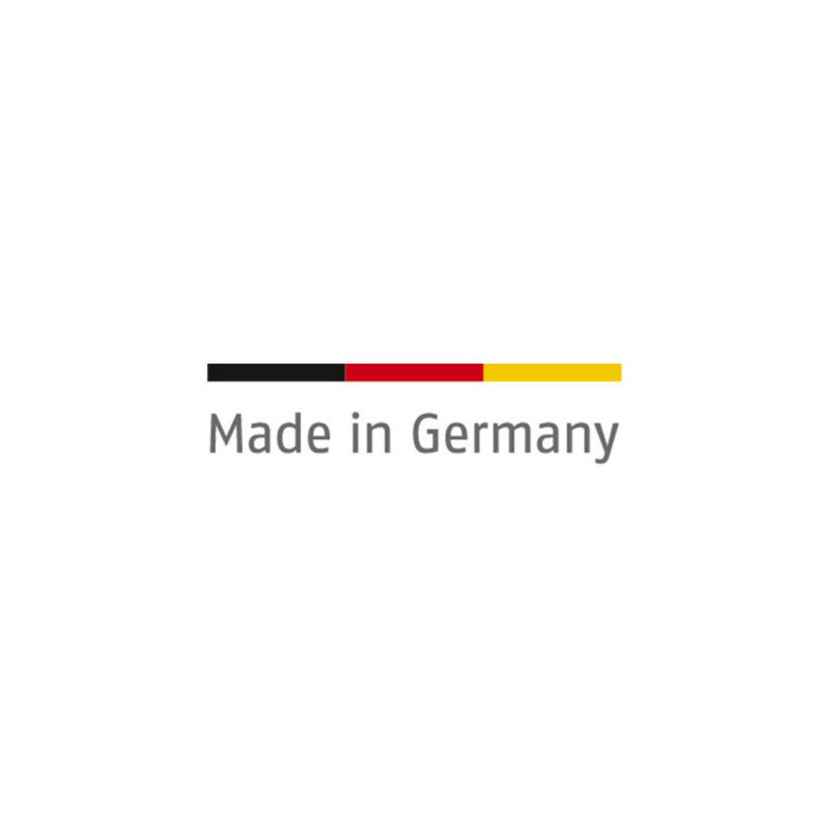 Made in Germany Schriftzug mit deutscher Flagge.
