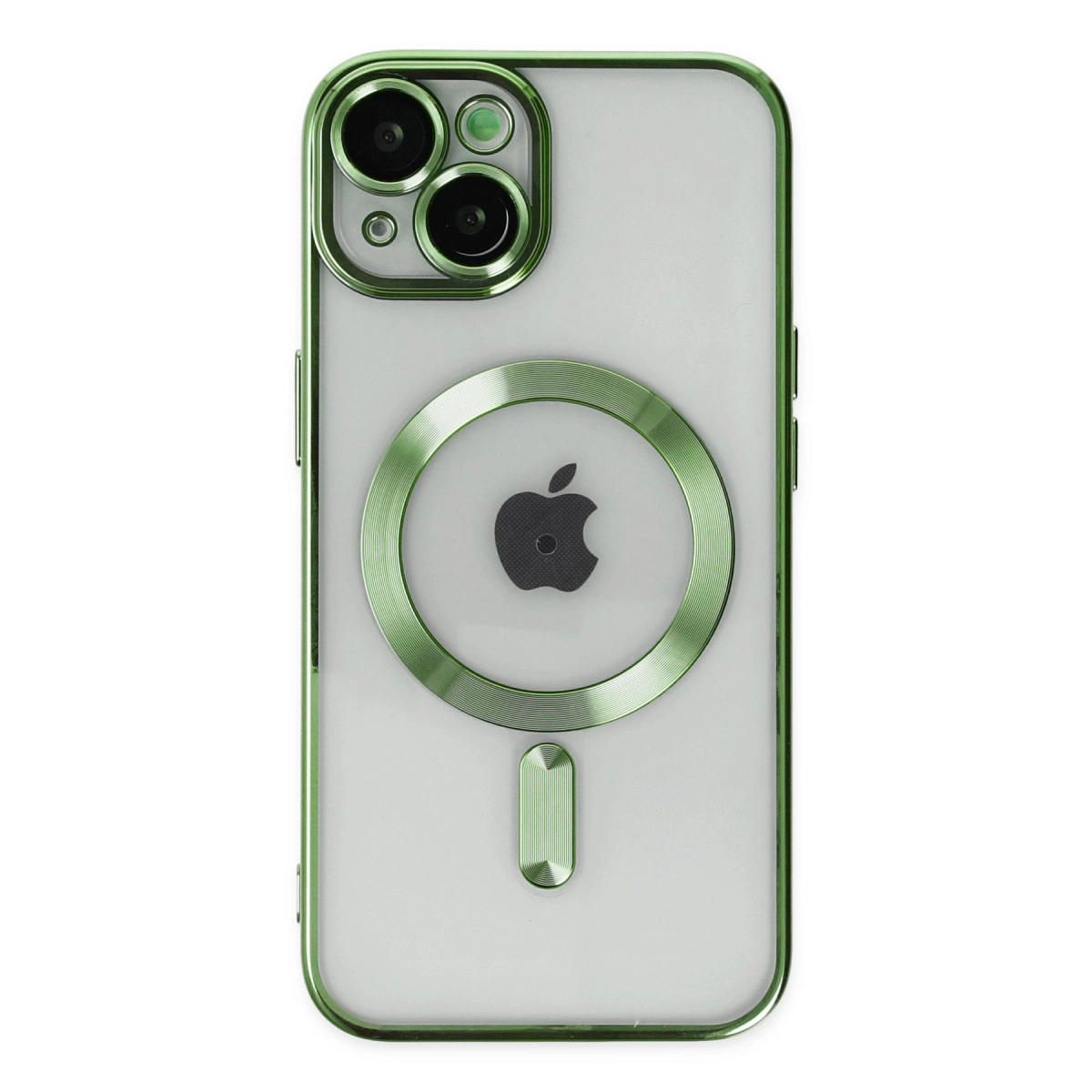 NEWFACE iPhone 14 Uyumlu Kross Magneticsafe Kapak Telefon Kılıfı Koyu Yeşil