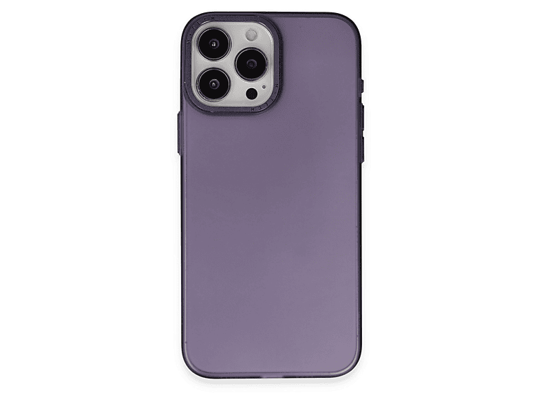 NEWFACE iPhone 15 Pro Uyumlu Modos Metal Kapak Telefon Kılıfı Derin Mor