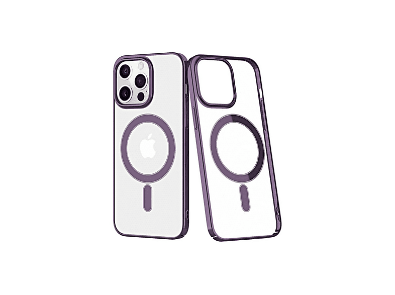 NEWFACE iPhone 13 Pro Max Uyumlu Element Magneticsafe Sert Kapak Telefon Kılıfı Derin Mor