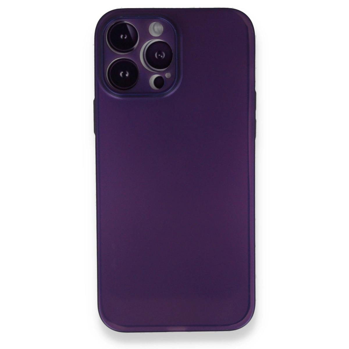 NEWFACE iPhone 14 Pro Max Uyumlu Pp Ultra İnce Kapak Telefon Kılıfı Mor
