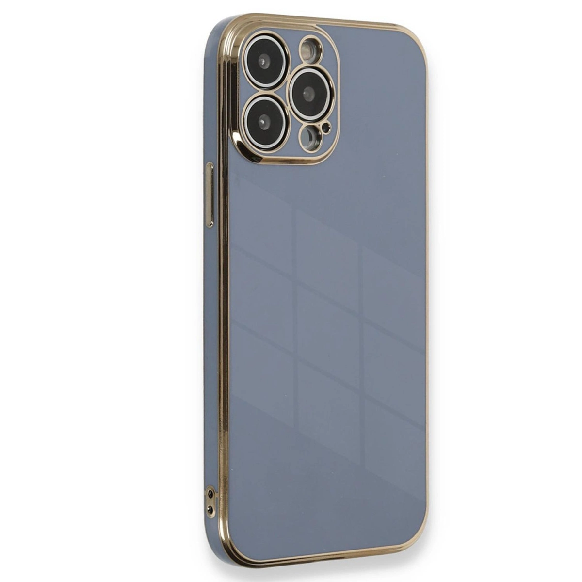 NEWFACE iPhone 15 Pro Uyumlu Volet Silikon Telefon Kılıfı Mavi