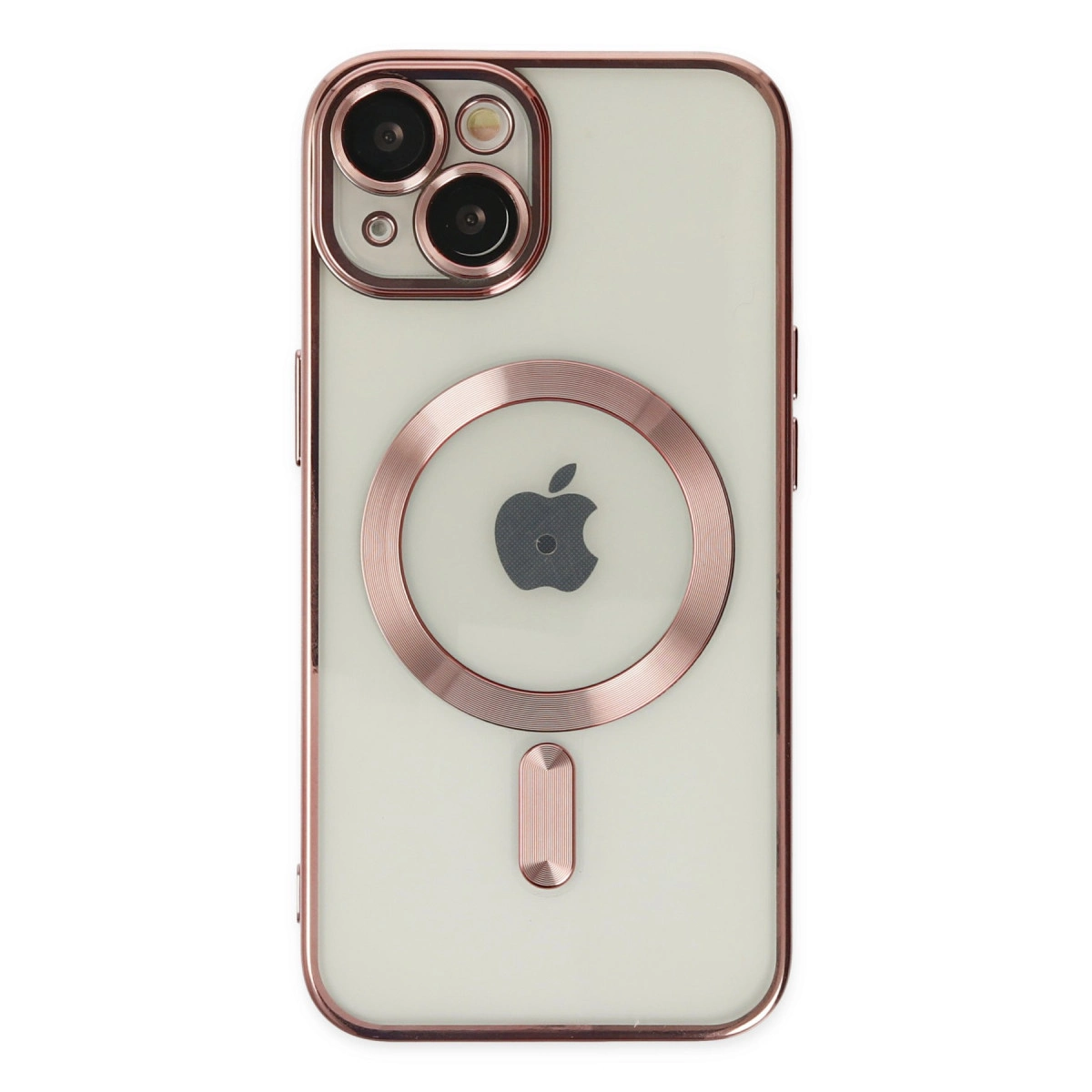 NEWFACE iPhone 14 Plus Uyumlu Kross Magneticsafe Kapak Telefon Kılıfı Pembe