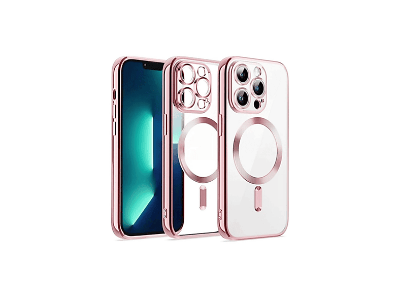 NEWFACE iPhone 15 Uyumlu Kross Magneticsafe Kapak Telefon Kılıfı Pembe
