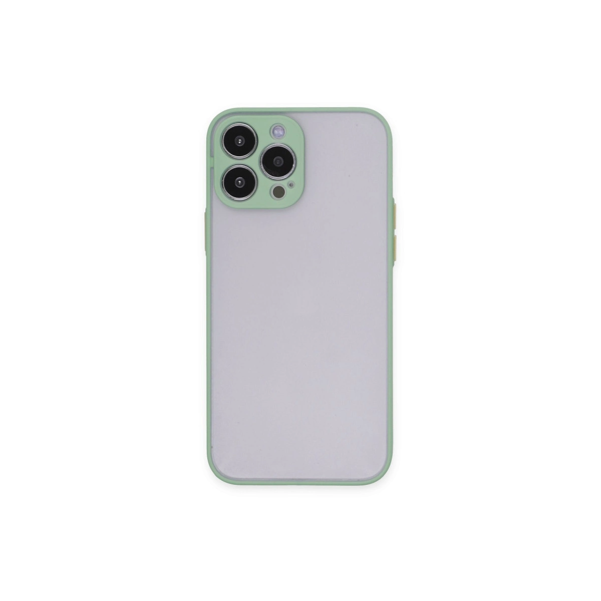 NEWFACE iPhone 15 Pro Max Uyumlu Montreal Silikon Kapak Telefon Kılıfı Açık Yeşil