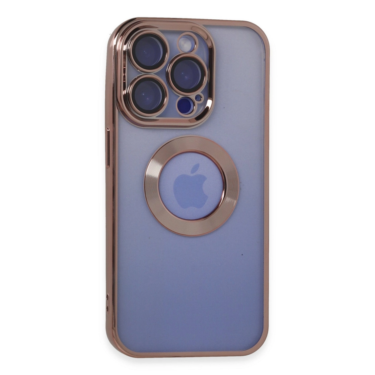NEWFACE iPhone 15 Pro Max Uyumlu Slot Silikon Telefon Kılıfı Pembe