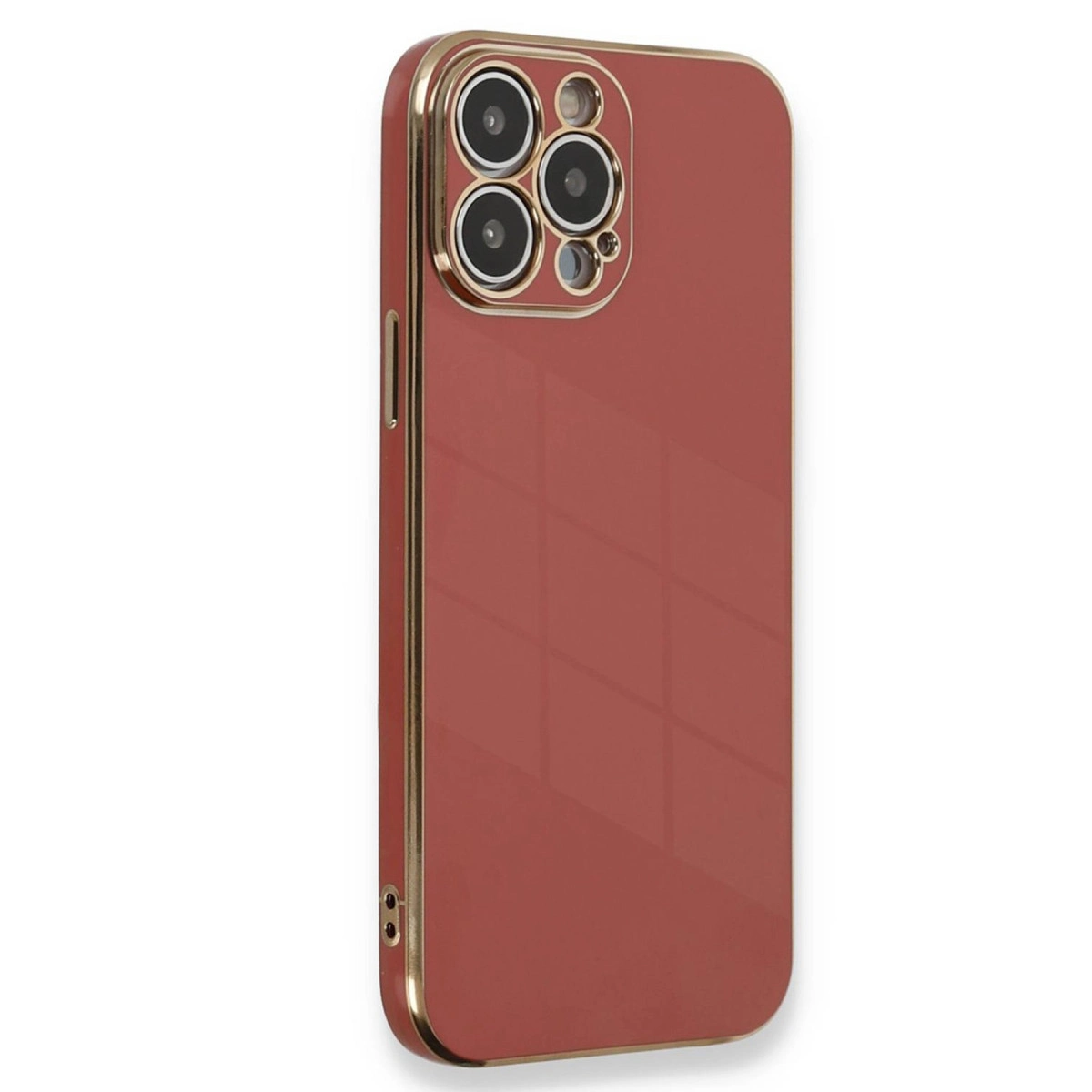 NEWFACE iPhone 15 Pro Uyumlu Volet Silikon Telefon Kılıfı Kırmızı