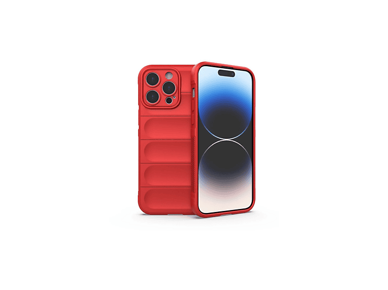 NEWFACE iPhone 15 Pro Uyumlu Optimum Silikon Telefon Kılıfı Kırmızı