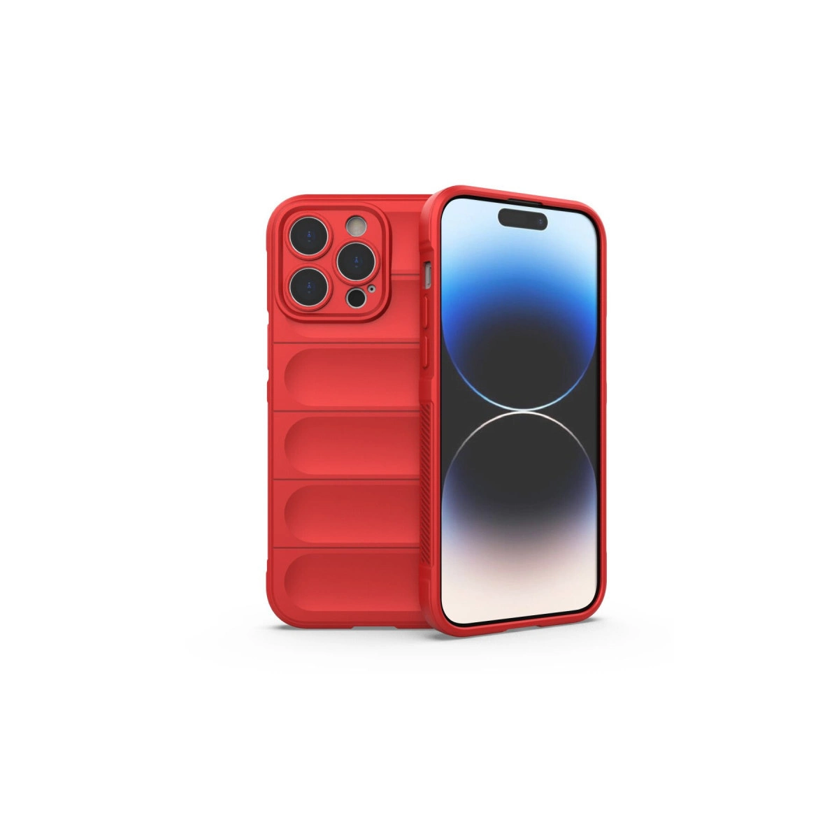 NEWFACE iPhone 15 Pro Uyumlu Optimum Silikon Telefon Kılıfı Kırmızı