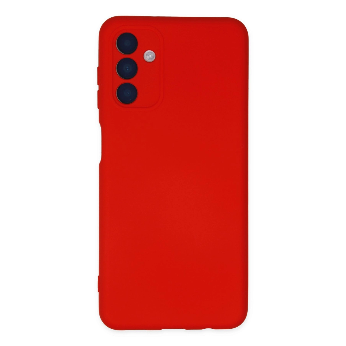 NEWFACE Samsung Galaxy A04s Uyumlu Nano İçi Kadife Silikon Telefon Kılıfı Kırmızı