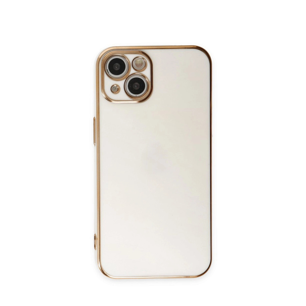 NEWFACE iPhone 15 Uyumlu Volet Silikon Telefon Kılıfı Beyaz