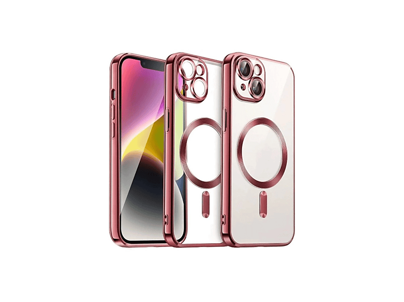 NEWFACE iPhone 15 Uyumlu Kross Magneticsafe Kapak Telefon Kılıfı Kırmızı