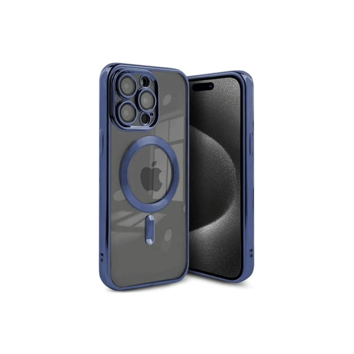 NEWFACE iPhone 15 Pro Uyumlu Kross Magneticsafe Kapak Telefon Kılıfı Lacivert