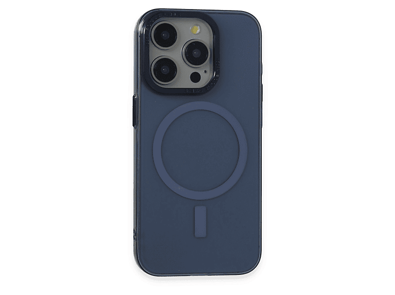 NEWFACE iPhone 15 Pro Uyumlu Anka Pc Magneticsafe Sert Metal Kapak Telefon Kılıfı Lacivert