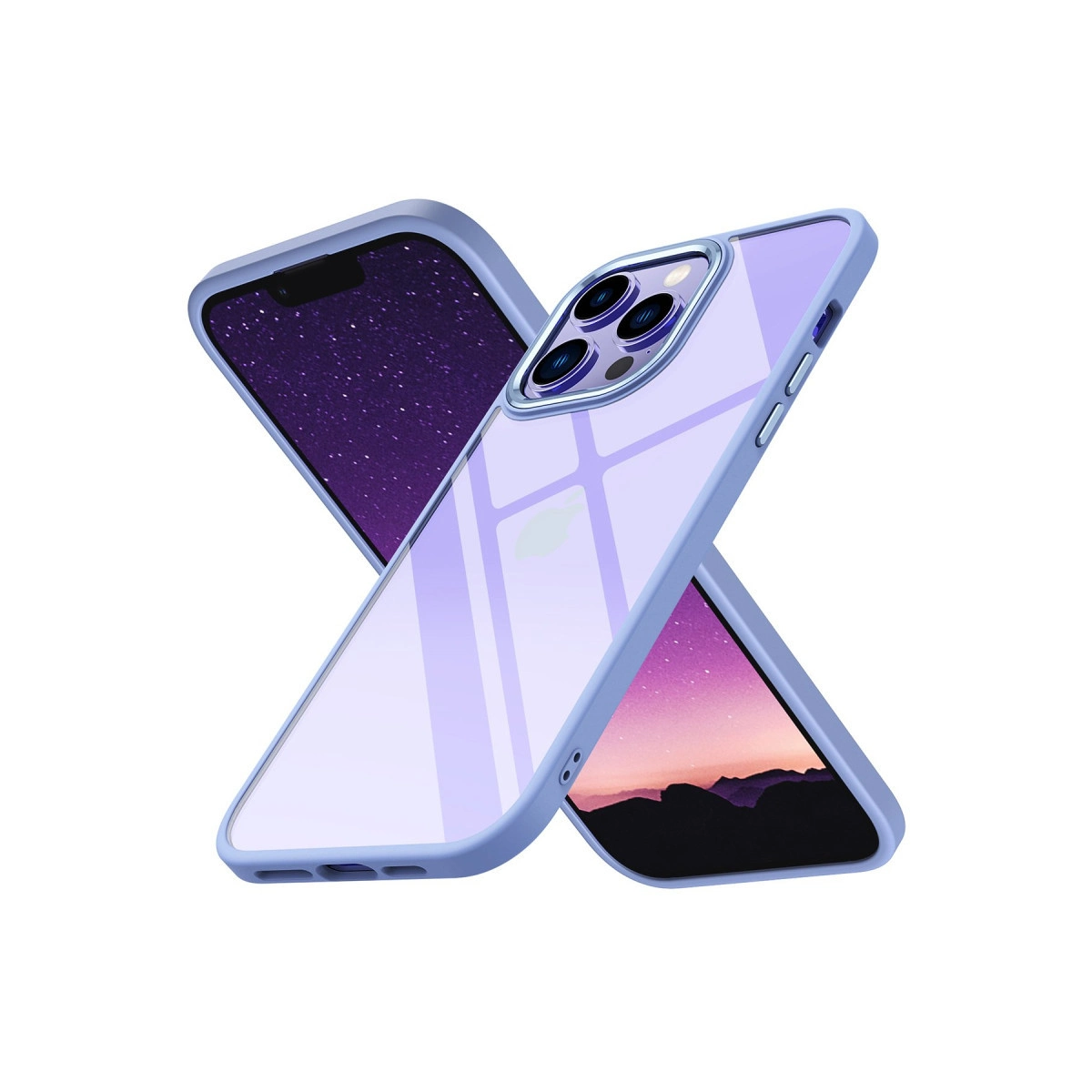 NEWFACE iPhone 14 Pro Max Uyumlu Power Silikon Telefon Kılıfı Lila