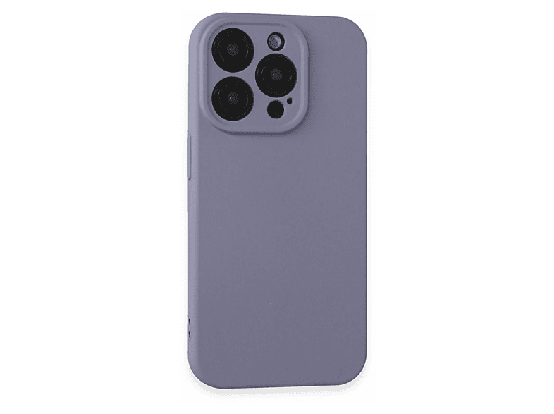 NEWFACE iPhone 15 Pro Uyumlu Nano İçi Kadife Silikon Telefon Kılıfı Lila