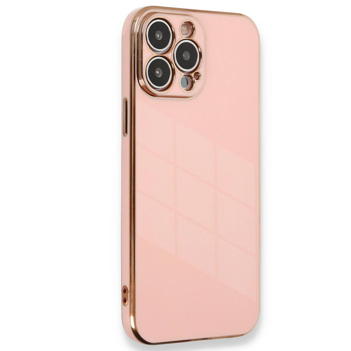NEWFACE iPhone 15 Pro Uyumlu Volet Silikon Telefon Kılıfı Pembe