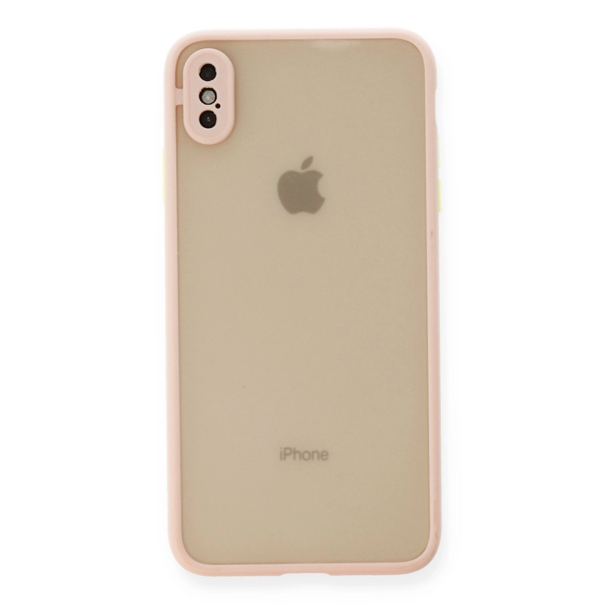 NEWFACE iPhone Xs Max Uyumlu Montreal Silikon Kapak Telefon Kılıfı Pembe