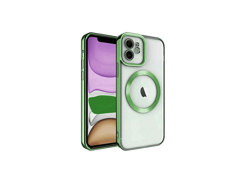 NEWFACE iPhone 11 Uyumlu Kross Magneticsafe Kapak Telefon Kılıfı Koyu Yeşil