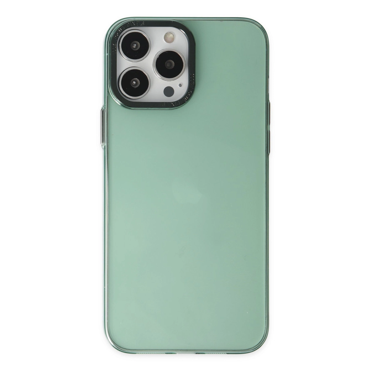 NEWFACE iPhone 14 Pro Uyumlu Anka Pc Sert Metal Kapak Telefon Kılıfı Yeşil