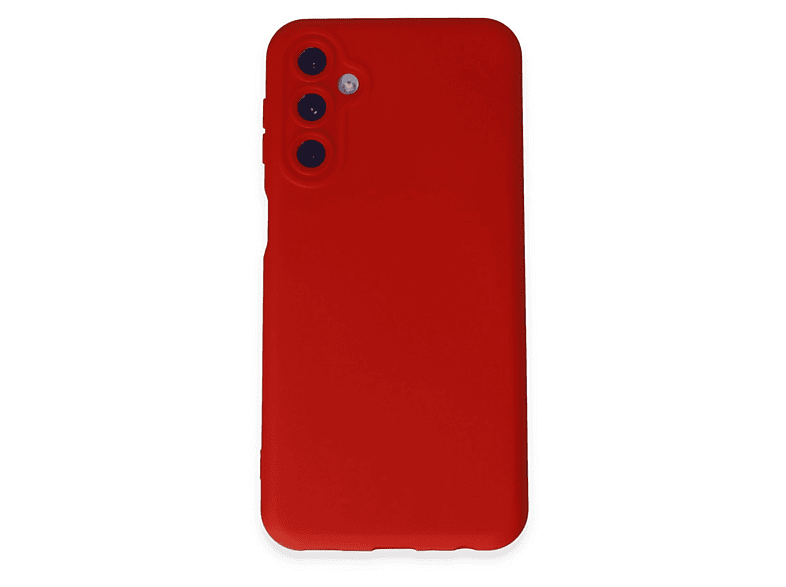 NEWFACE Samsung Galaxy M34 5G Uyumlu Nano İçi Kadife Silikon Telefon Kılıfı Kırmızı