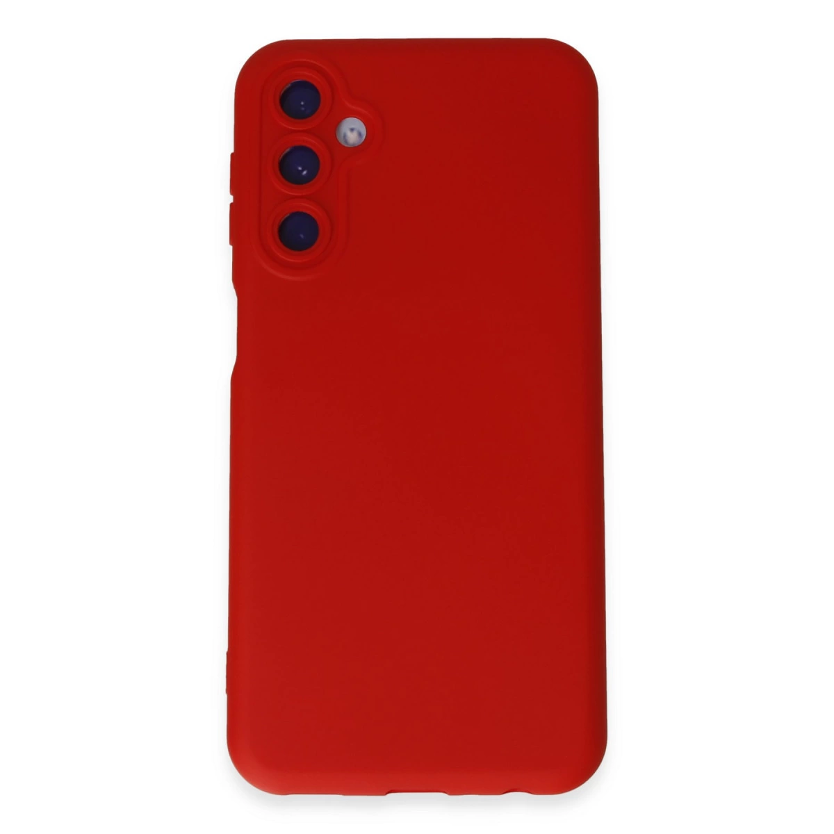 NEWFACE Samsung Galaxy M34 5G Uyumlu Nano İçi Kadife Silikon Telefon Kılıfı Kırmızı