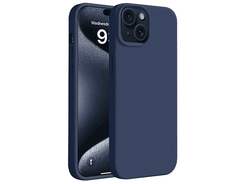 NEWFACE iPhone 15 Uyumlu First Silikon Telefon Kılıfı Lacivert