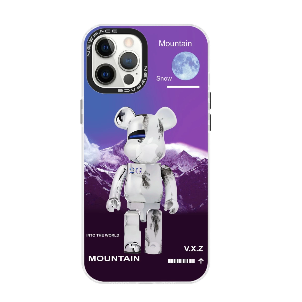 NEWFACE iPhone 12 Pro Max Uyumlu Estoril Desenli Kapak Telefon Kılıfı Çok Renkli